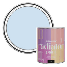 Rust-Oleum Powder Blue Gloss Radiator Paint 750ml