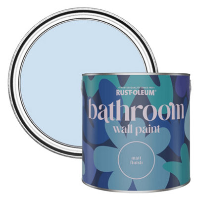 Rust-Oleum Powder Blue Matt Bathroom Wall & Ceiling Paint 2.5L