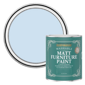 Rust-Oleum Powder Blue Matt Furniture Paint 750ml