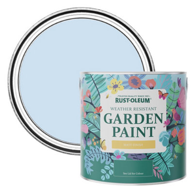 Rust-Oleum Powder Blue Matt Garden Paint 2.5L