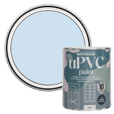 Rust-Oleum Powder Blue Matt UPVC Paint 750ml