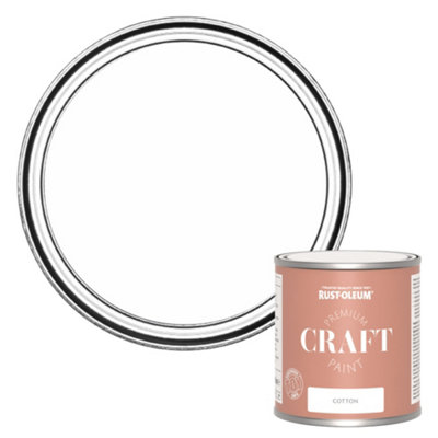 Rust-Oleum Premium Craft Paint - Cotton (White)  250ml