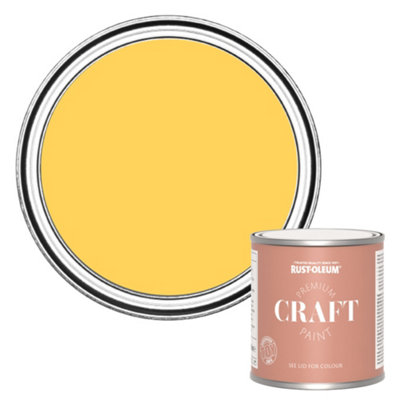 Rust-Oleum Premium Craft Paint - Lemon Jelly 250ml