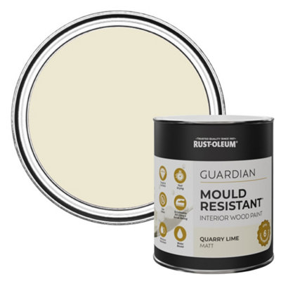 Rust-Oleum Quarry Lime Guardian Matt Mould Resistant Interior Wood Paint 750ml