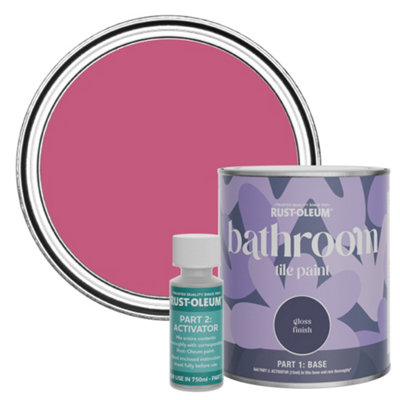 Rust-Oleum Raspberry Ripple Gloss Bathroom Tile Paint 750ml