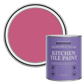 Rust-Oleum Raspberry Ripple Gloss Kitchen Tile Paint 750ml