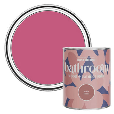 Rust-Oleum Raspberry Ripple Satin Bathroom Wood & Cabinet Paint 750ml