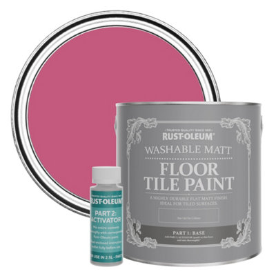 Rust-Oleum Raspberry Ripple Washable Matt Floor Tile Paint 2.5L