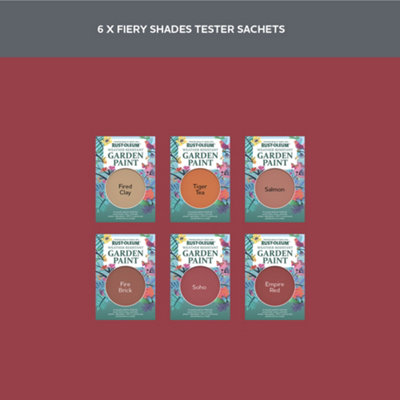Rust-Oleum Red Gloss Garden Paint Tester Samples - 10ml