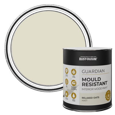 Rust-Oleum Relaxed Oats Guardian Matt Mould Resistant Interior Wood Paint 750ml