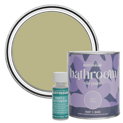 Rust-Oleum Sage Green Matt Bathroom Tile Paint 750ml