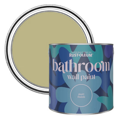 Rust-Oleum Sage Green Matt Bathroom Wall & Ceiling Paint 2.5L | DIY at B&Q