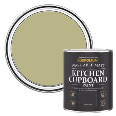 RustOleum Sage Green Matt Kitchen Cupboard Paint 750ml £25 at B&Q