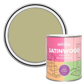 Rust-Oleum Sage Green Satinwood Interior Paint 750ml