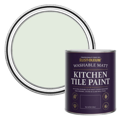 Rust-Oleum Sage Mist Matt Kitchen Tile Paint 750ml