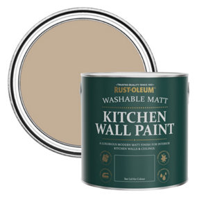 Rust-Oleum Salted Caramel Matt Kitchen Wall Paint 2.5l