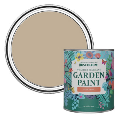 Rust-Oleum Salted Caramel Satin Garden Paint 750ml