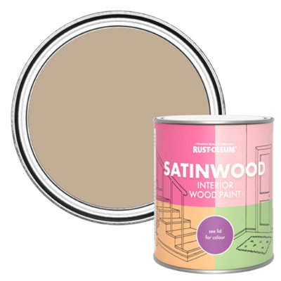 Rust-Oleum Salted Caramel Satinwood Interior Paint 750ml