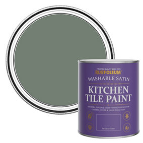 Rust-Oleum Serenity Satin Kitchen Tile Paint 750ml