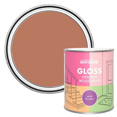 Rust-Oleum Siena Gloss Interior Wood Paint 750ml