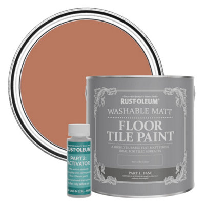 Rust-Oleum Siena Washable Matt Floor Tile Paint 2.5L