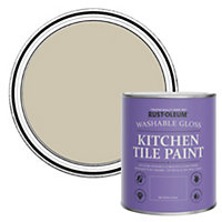 Rust-Oleum Silver Sage Gloss Kitchen Tile Paint 750ml