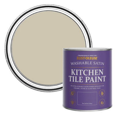 Rust-Oleum Silver Sage Satin Kitchen Tile Paint 750ml