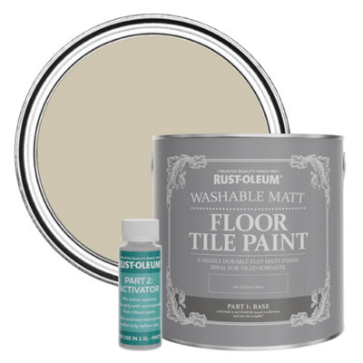 Rust-Oleum Silver Sage Washable Matt Floor Tile Paint 2.5L