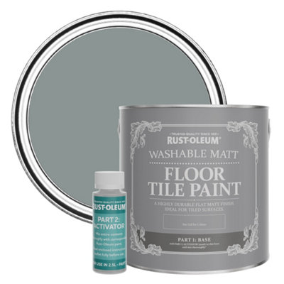 Rust-Oleum Slate Washable Matt Floor Tile Paint 2.5L