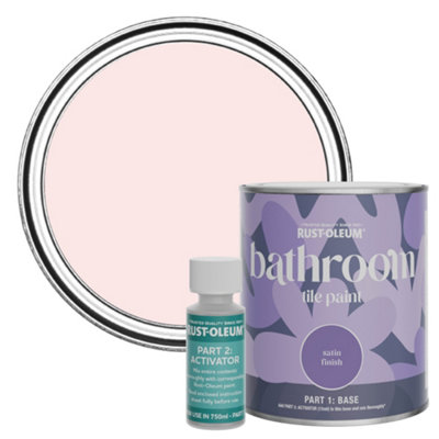 Rust-Oleum Strawberry Vanilla Satin Bathroom Tile Paint 750ml