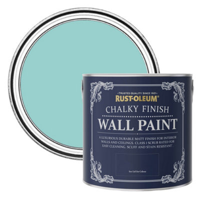 Rust-Oleum Teal Chalky Wall & Ceiling Paint 2.5L