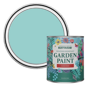 Rust-Oleum Teal Gloss Garden Paint 750ml