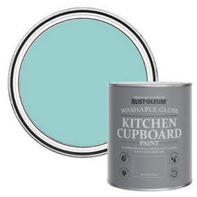 Rust-Oleum Teal Gloss Kitchen Cupboard Paint 750ml