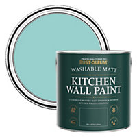Rust-Oleum Teal Matt Kitchen Wall Paint 2.5l
