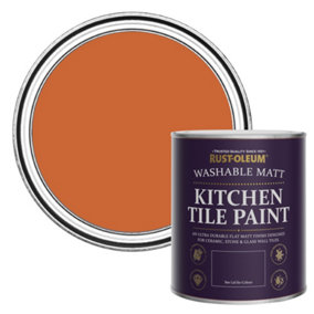 Rust-Oleum Tiger Tea Matt Kitchen Tile Paint 750ml