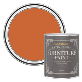 Rust-Oleum Tiger Tea Satin Furniture Paint 750ml