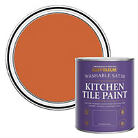 Rust-Oleum Tiger Tea Satin Kitchen Tile Paint 750ml