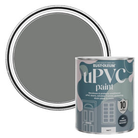 Rust-Oleum Torch Grey Matt UPVC Paint 750ml