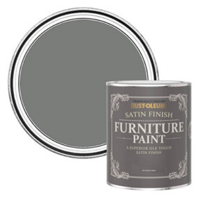 Rust-Oleum Torch Grey Satin Furniture Paint 750ml