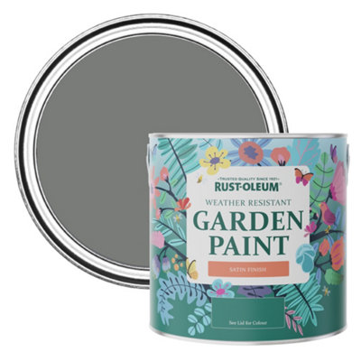 Rust-Oleum Torch Grey Satin Garden Paint 2.5L