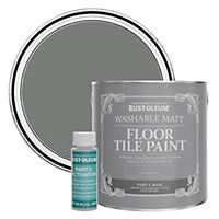Rust-Oleum Torch Grey Washable Matt Floor Tile Paint 2.5L