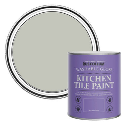 Rust-Oleum Tyne Fog Gloss Kitchen Tile Paint 750ml