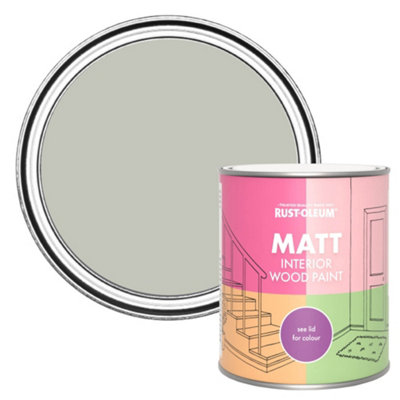 Rust-Oleum Tyne Fog Matt Interior Wood Paint  750ml