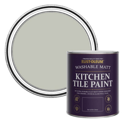 Rust-Oleum Tyne Fog Matt Kitchen Tile Paint 750ml