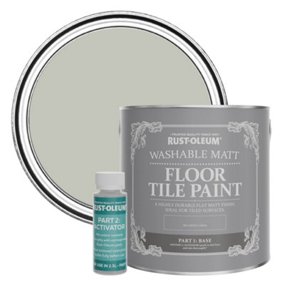 Rust-Oleum Tyne Fog Washable Matt Floor Tile Paint 2.5L