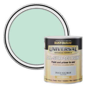 Rust-Oleum Universal Duck Egg Blue Satin All-Surface Paint 750ml