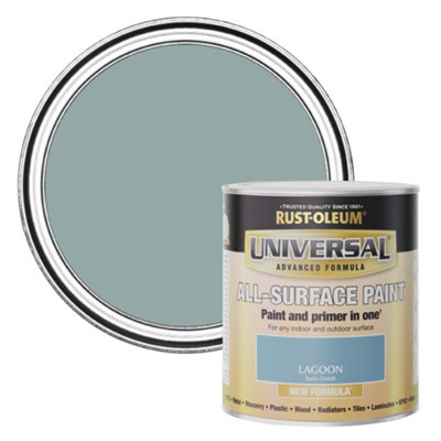 Rust-Oleum Universal Lagoon  Satin All-Surface Paint 750ml