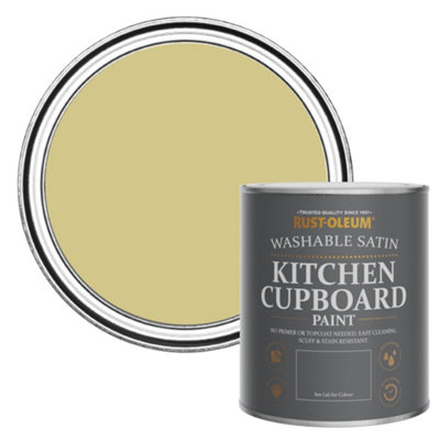 Rust-Oleum Wasabi Satin Kitchen Cupboard Paint 750ml