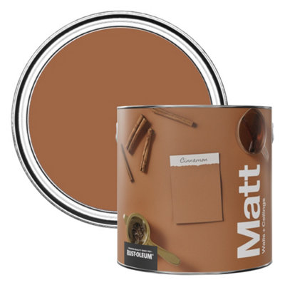 Rust-Oleum Washable Matt Wall Paint - Cinnamon 2.5L