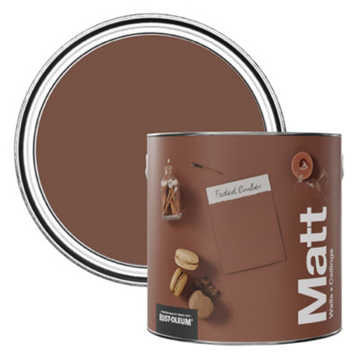Rust-Oleum Washable Matt Wall Paint - Faded Ember 2.5L